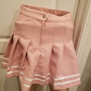 Pink tennis style skirt
